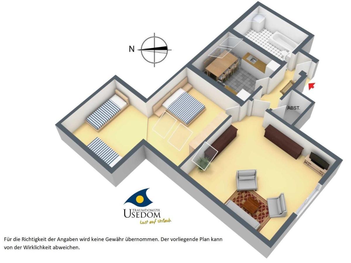 Villa Malve Whg 10 Heringsdorf  Eksteriør bilde